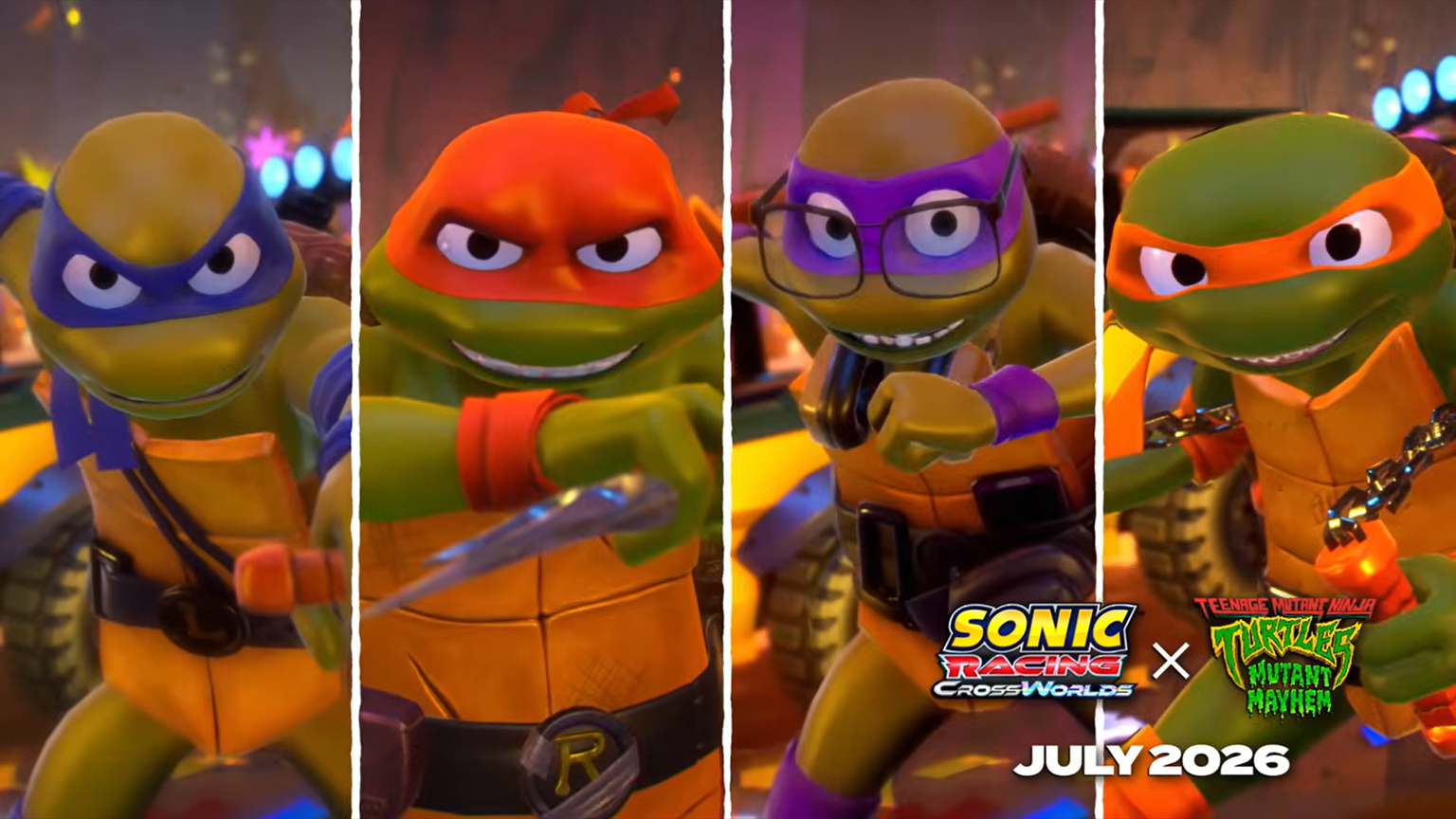 Sonic Racing: CrossWorlds x Teenage Mutant Ninja Turtles: Mutant Mayhem